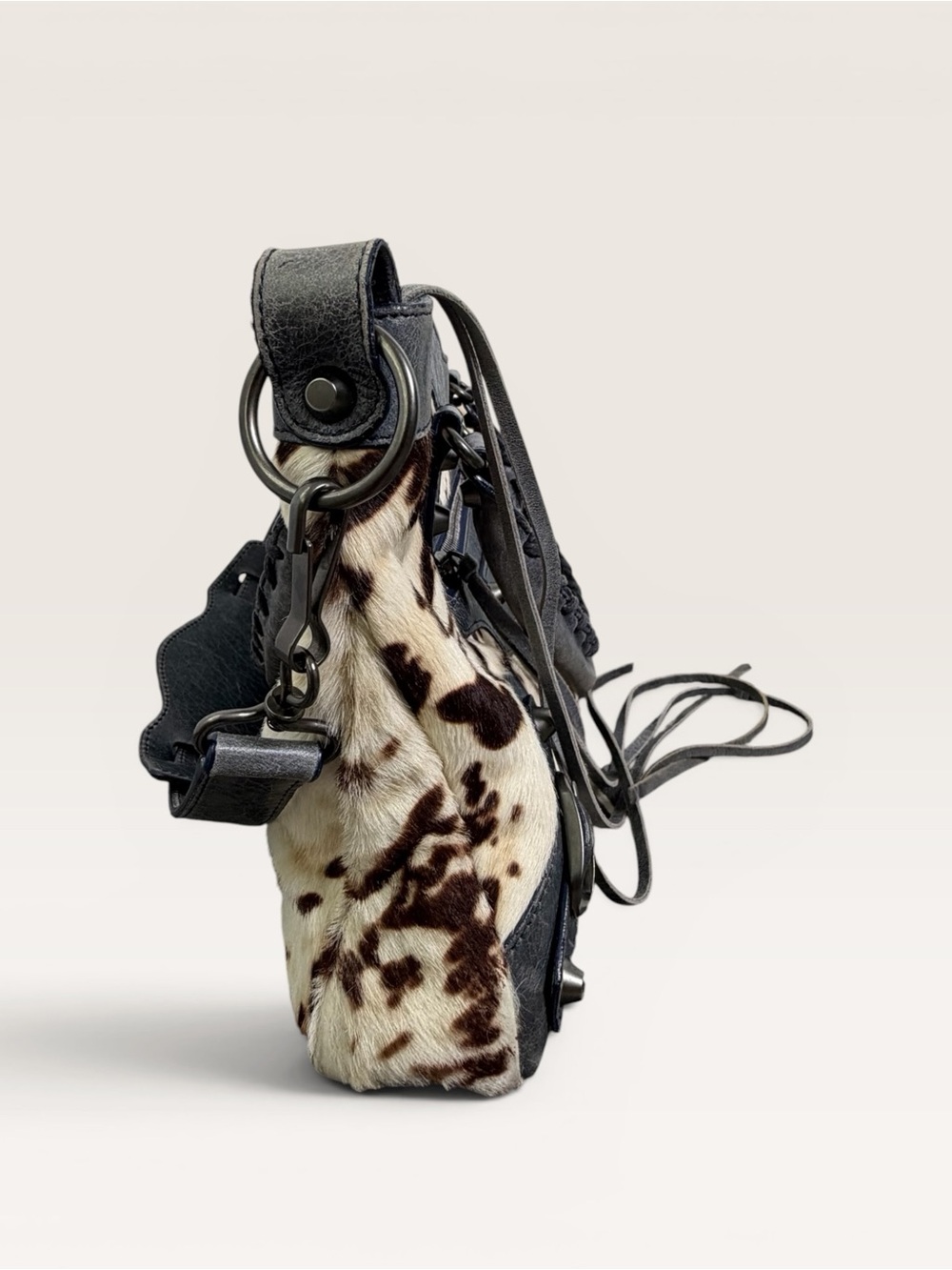 Balenciaga Pony Hair First Bag Moto Y2K City Style - Picture 7 of 8